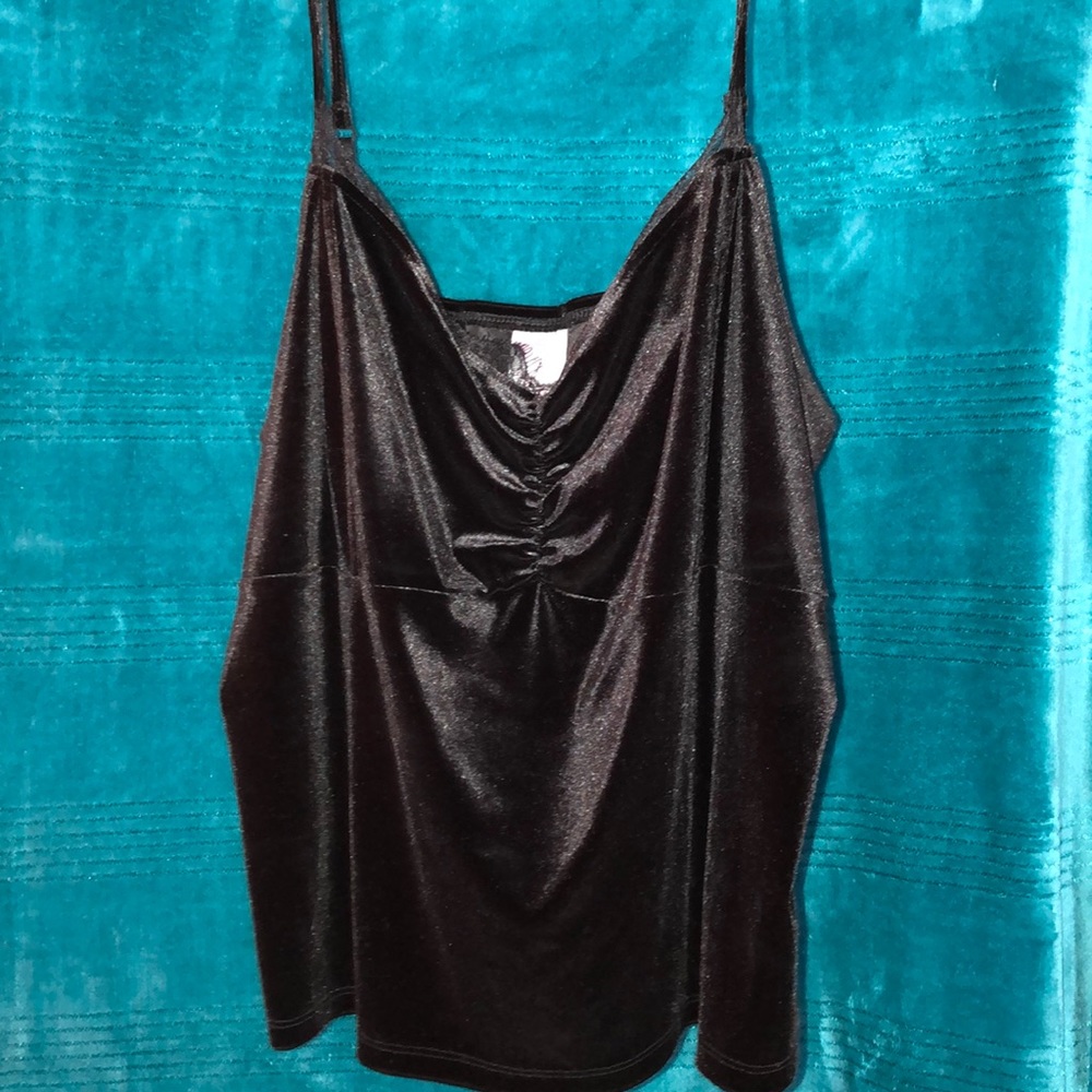 Black Velvet Tank Top